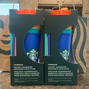 Starbucks color changing reusable cups